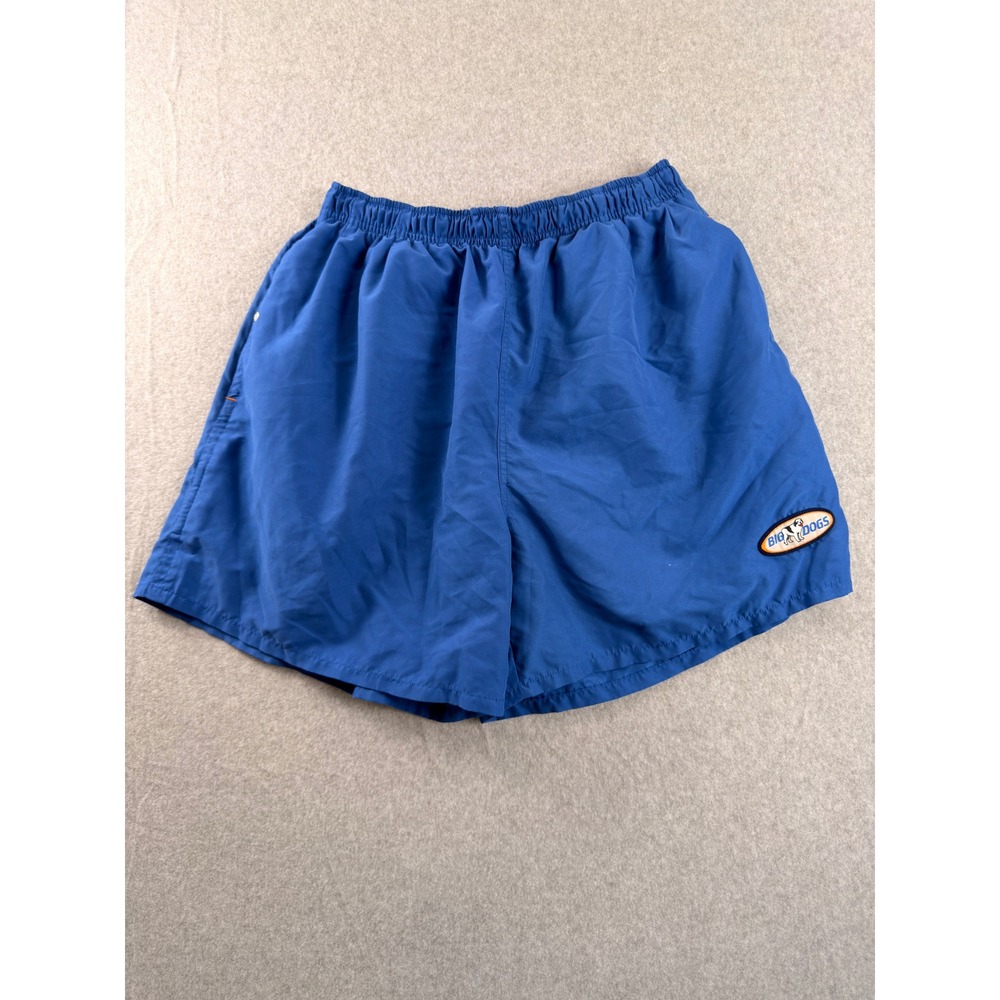 Big Dogs Mens Blue Swim Trunks Mesh Lined Board Shorts Size Large